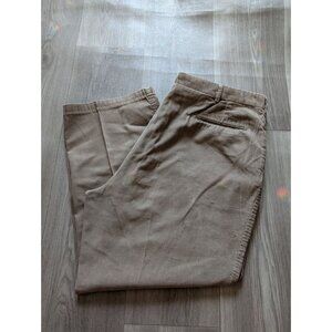 Mens Lands End Corduroy Pants Beige Regular Fit Size 40